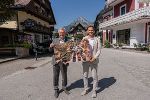 LH-Stv. Anton Lang (l.) mit Bürgermeister Thomas Reingruber in Gröbming.